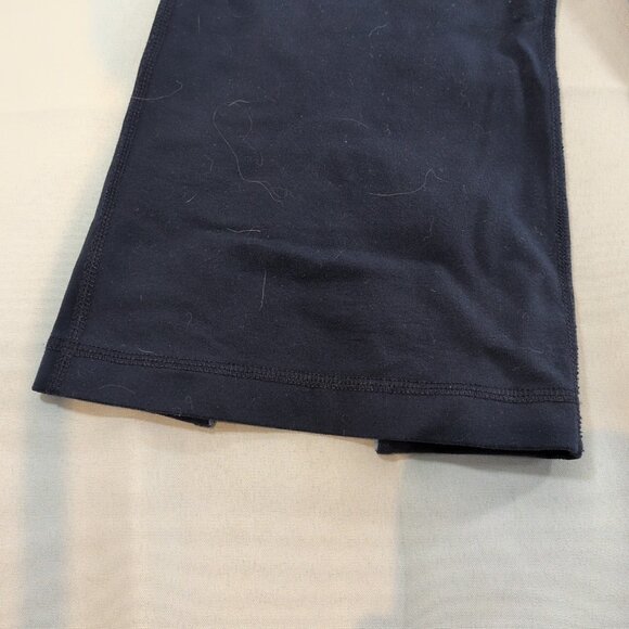 Lululemon Capris Navy Blue Flare Split Leg Drawstring Women's 8 Yoga Active - Picture 6 of 12